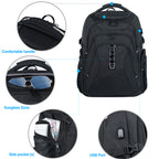 KROSER 18.4" Travel Laptop Backpack with Hard Shell & RFID