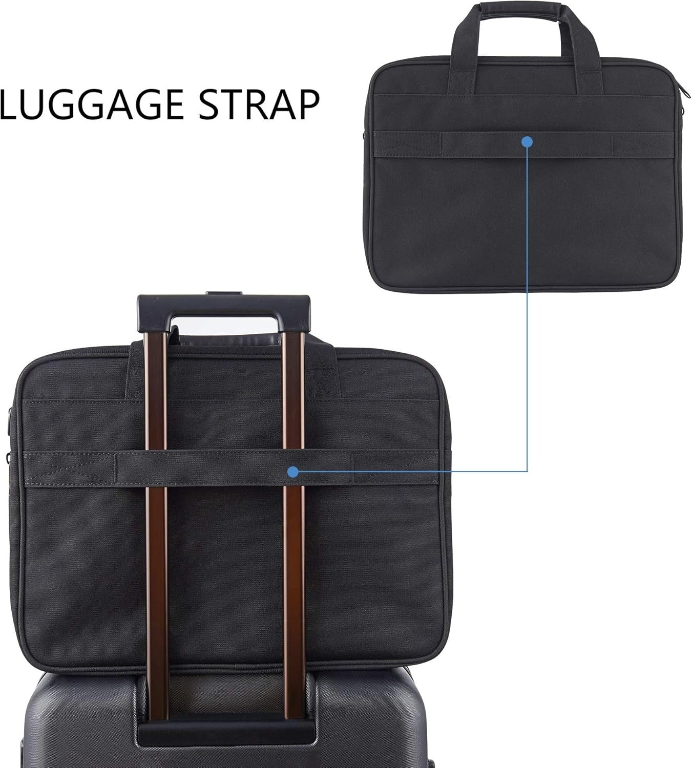 KROSER 17.3" Expandable RFID Laptop Briefcase