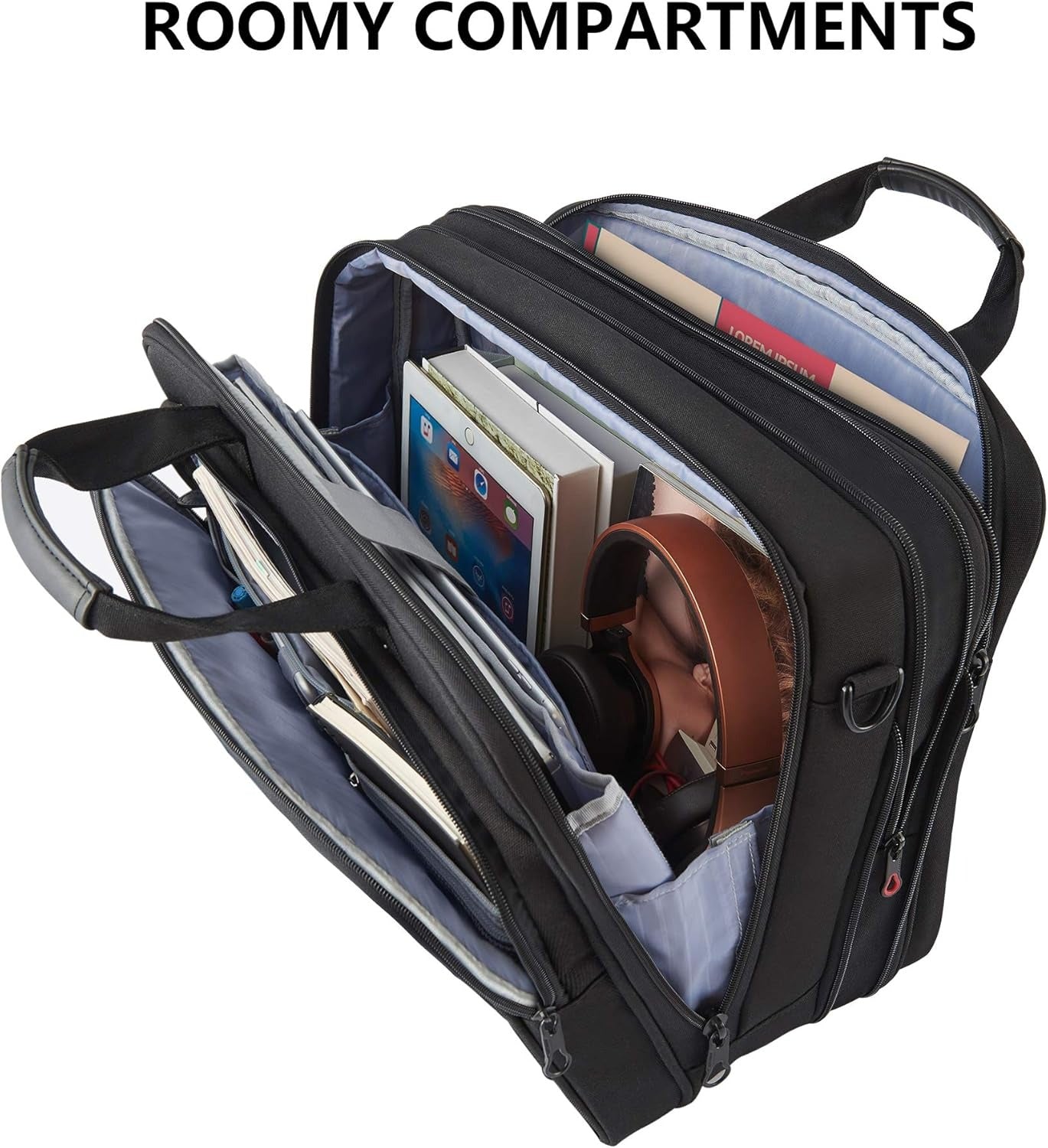 KROSER 17.3" Expandable Laptop Briefcase for Business Travel