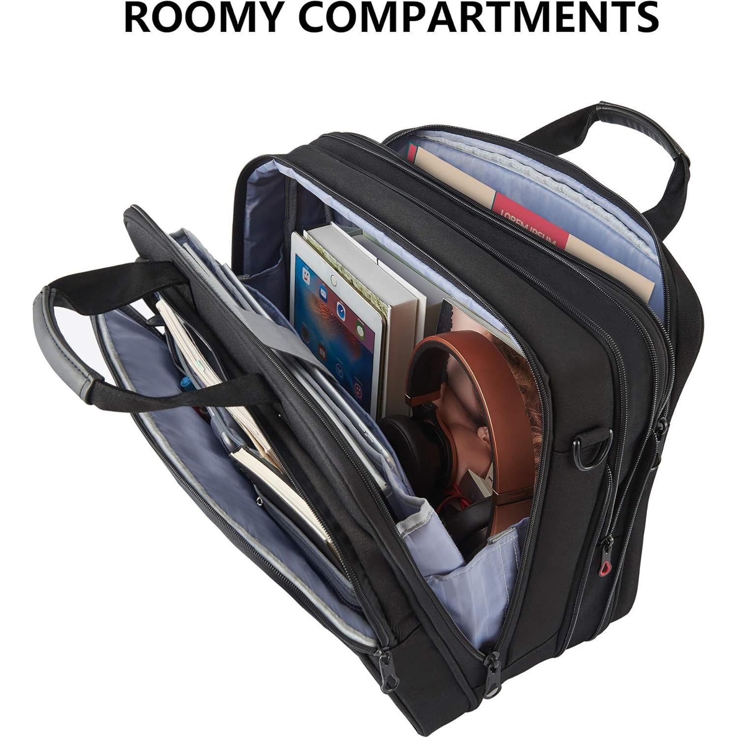 KROSER 17.3" Expandable Laptop Briefcase for Business Travel