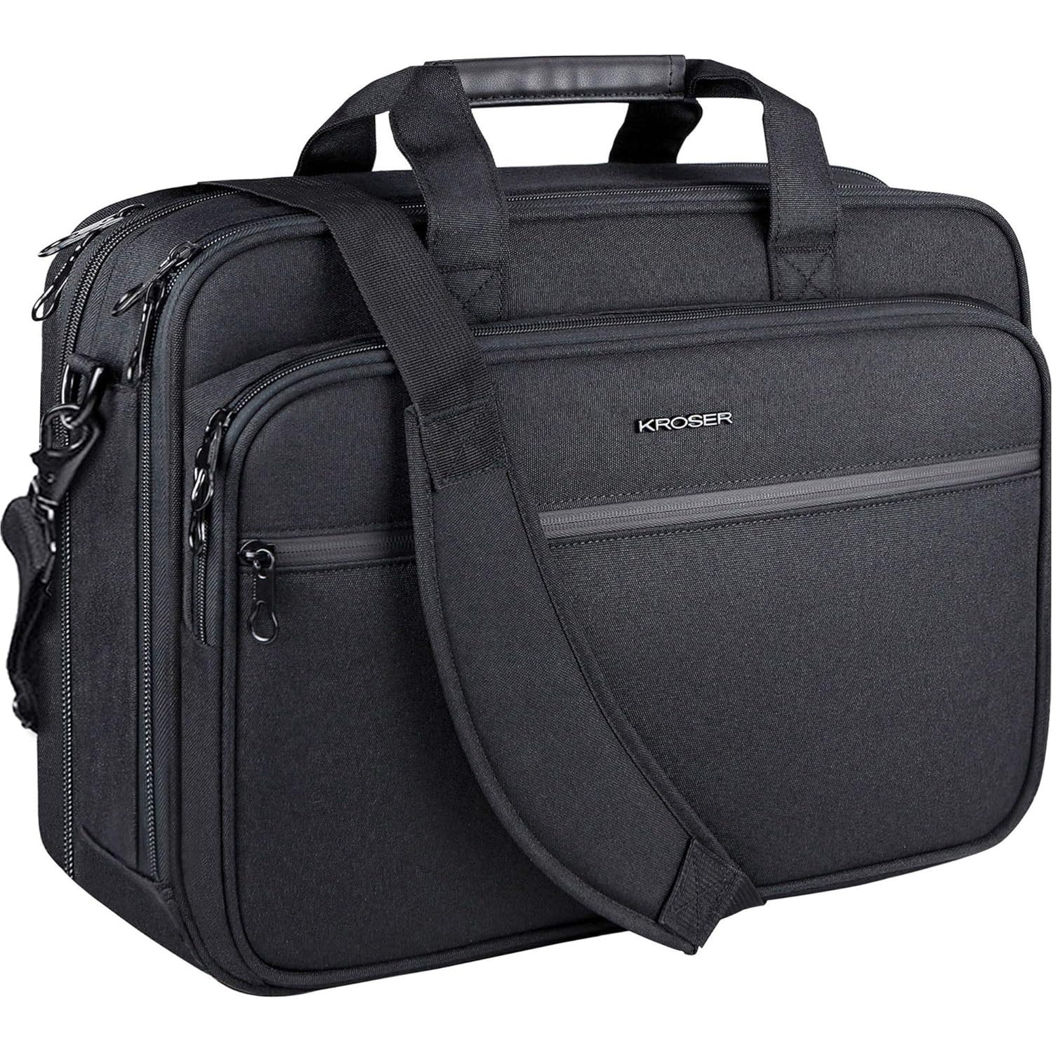 KROSER 17.3" Expandable Laptop Briefcase for Business Travel