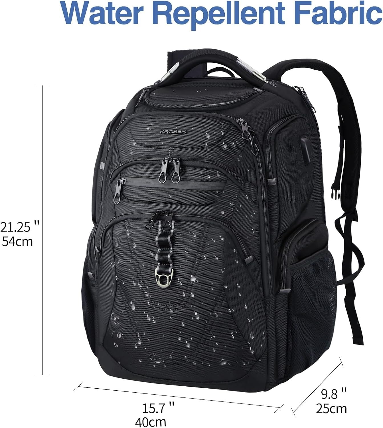 KROSER 18.4 Inch TSA Laptop Backpack with USB & RFID