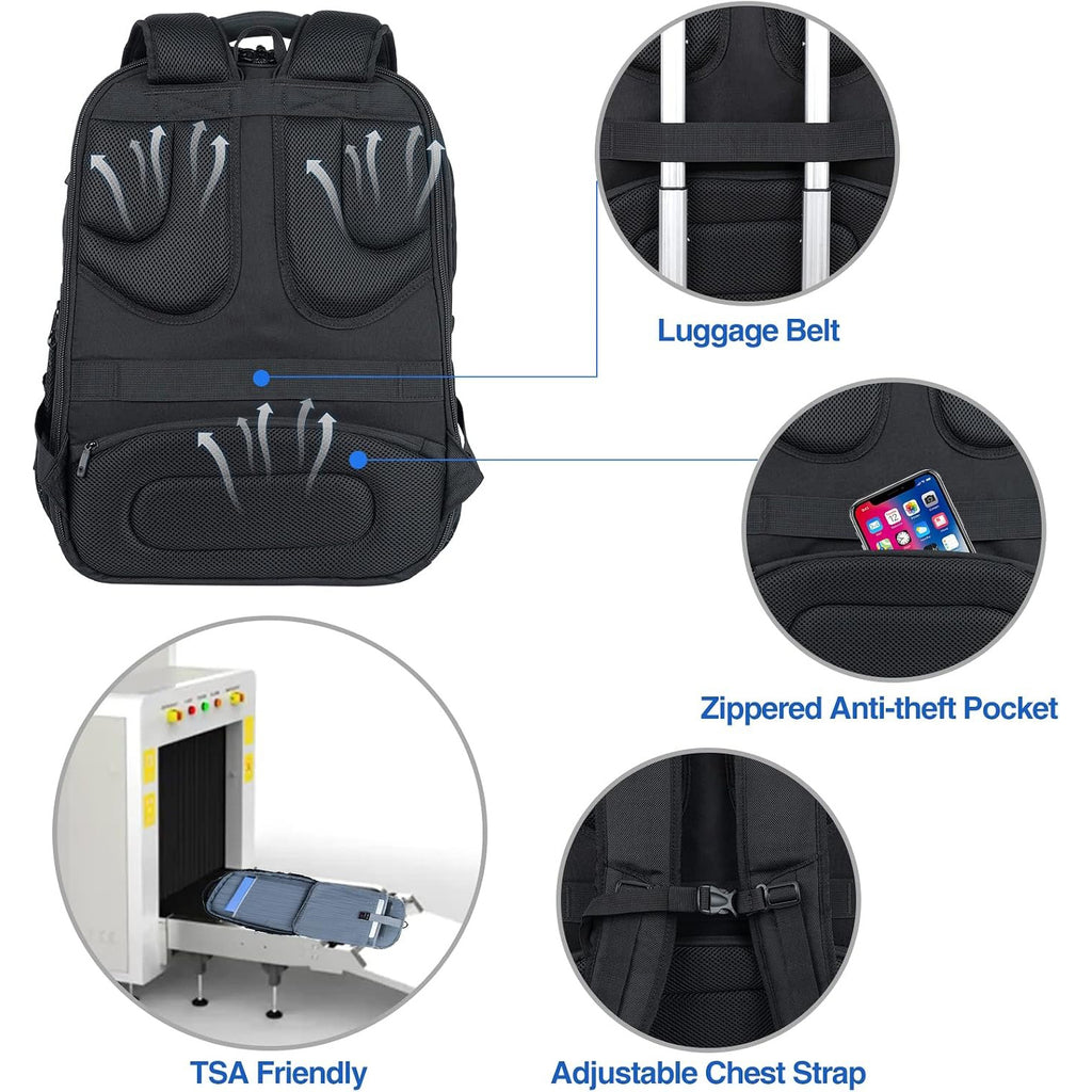 KROSER 18.4 Inch TSA Laptop Backpack with USB & RFID