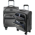 KROSER Grey 20 Inch Softside Carry-On with TSA Lock & USB