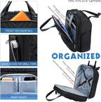 KROSER 16 Inch Underseat Carry-On Suitcase with Laptop Compartment