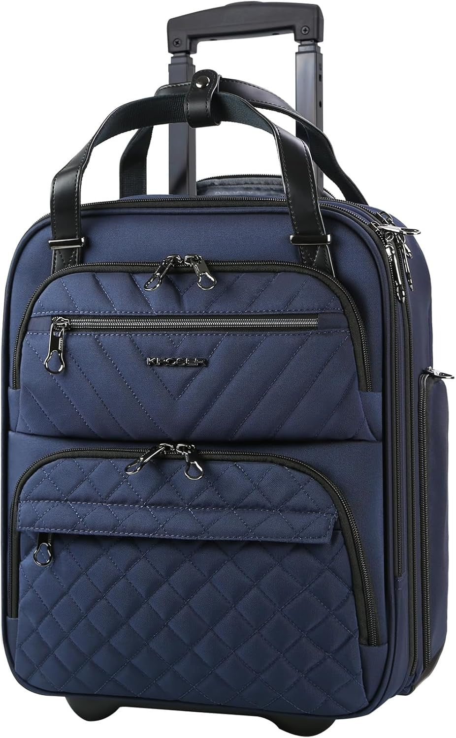 KROSER 16 Inch Underseat Carry-On Suitcase with Laptop Compartment