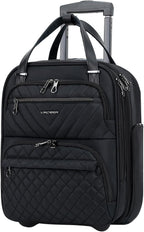 KROSER 16 Inch Underseat Carry-On Suitcase with Laptop Compartment