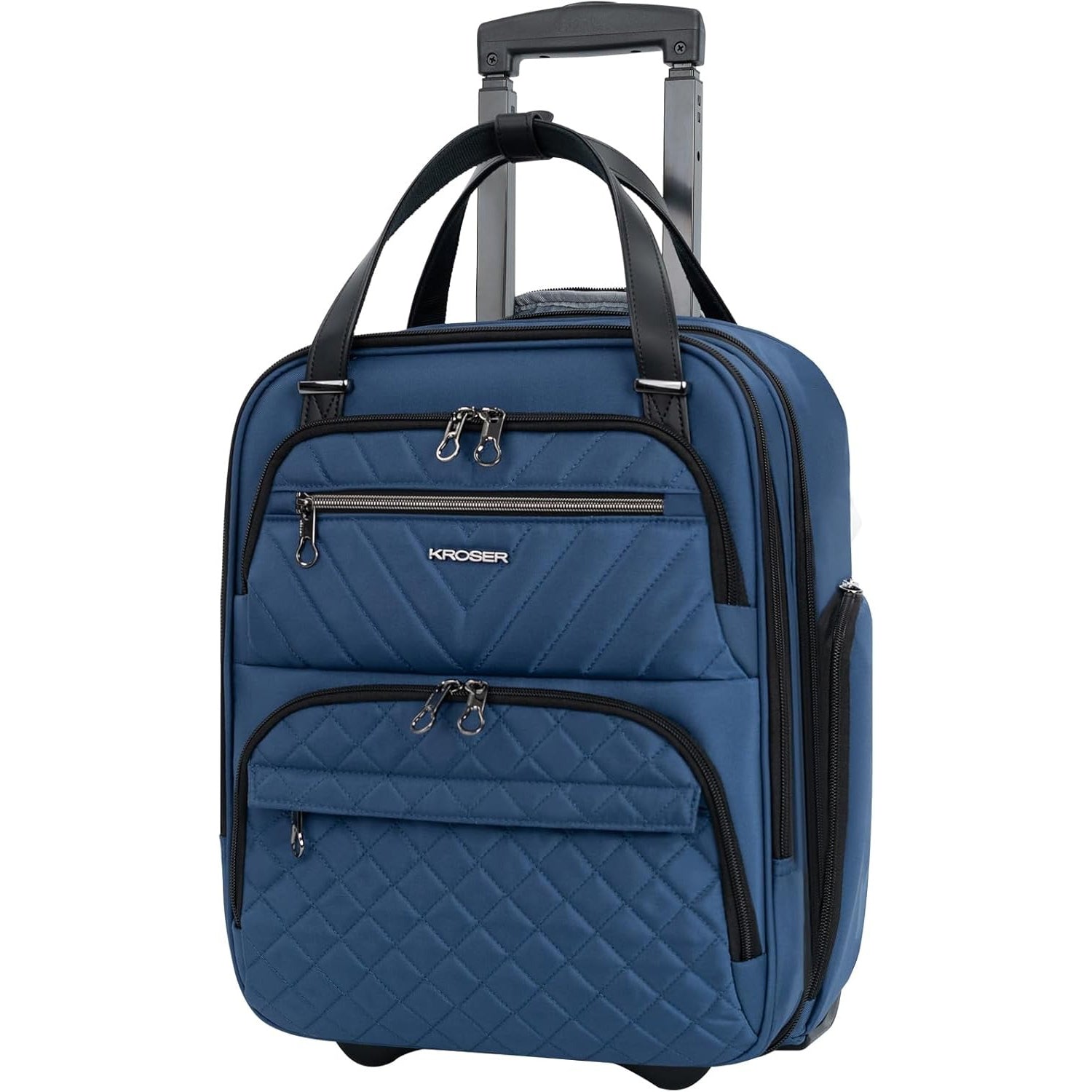 KROSER 16 Inch Underseat Carry-On Suitcase with Laptop Compartment