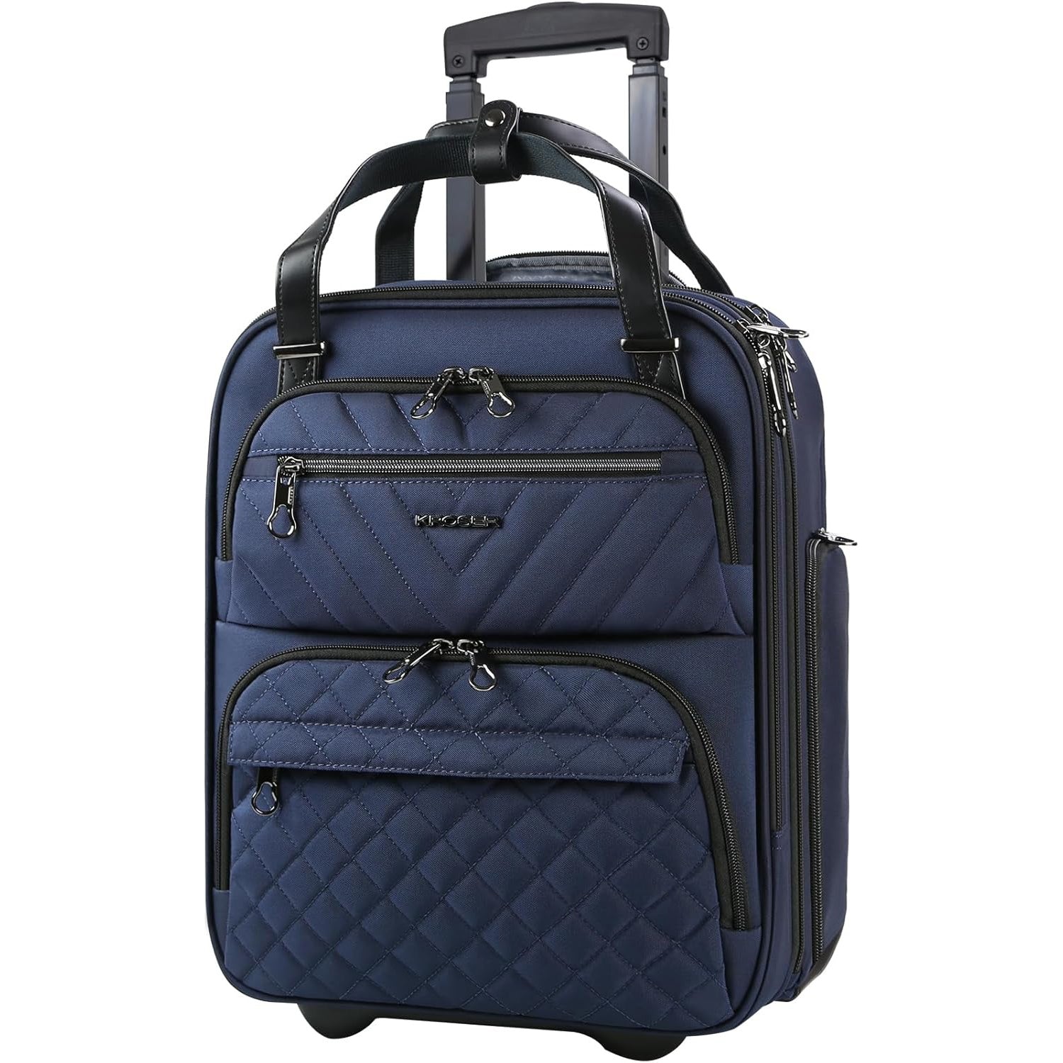 KROSER 16 Inch Underseat Carry-On Suitcase with Laptop Compartment