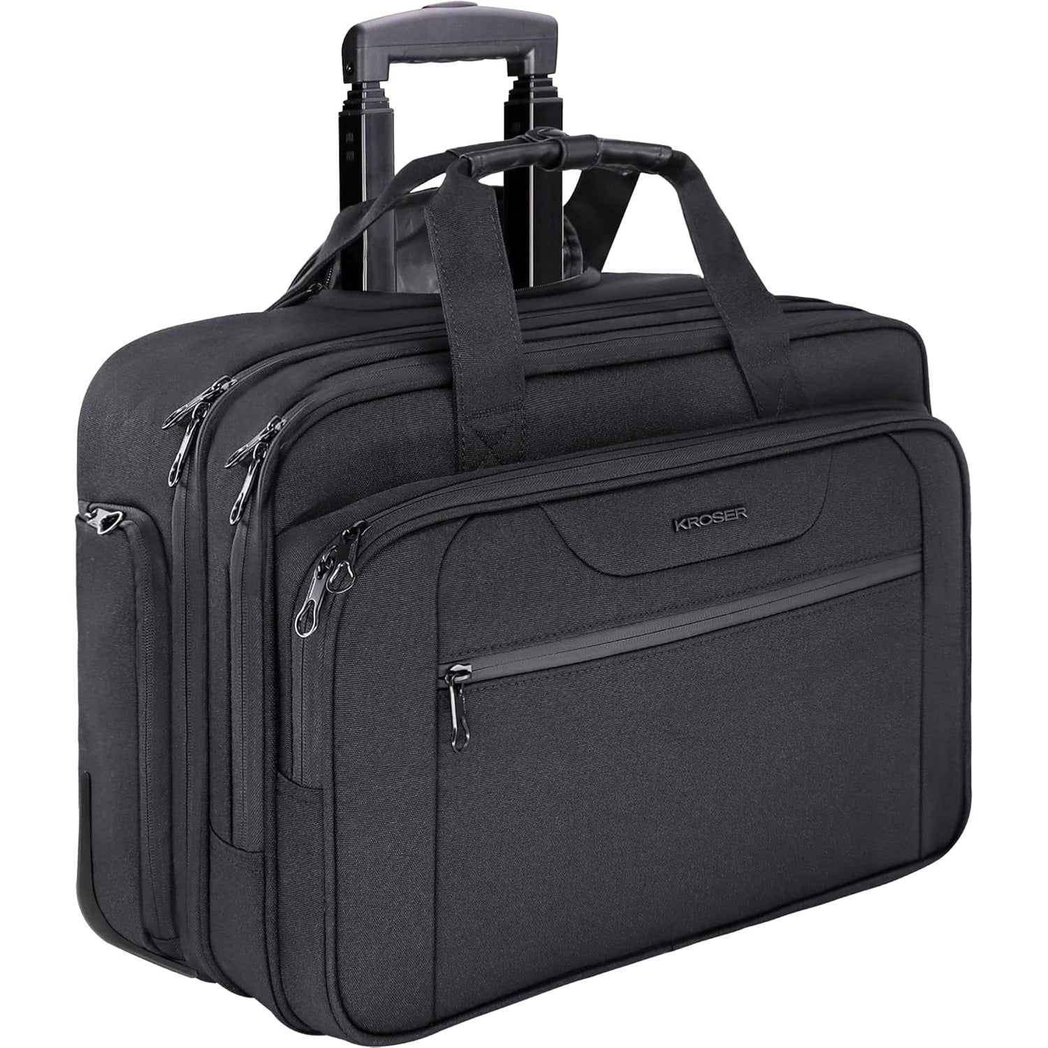 KROSER 17.3" Rolling Laptop Briefcase with RFID