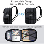 KROSER 17.3 Inch Carry On Travel Laptop Backpack, Flight Approved Computer Bag