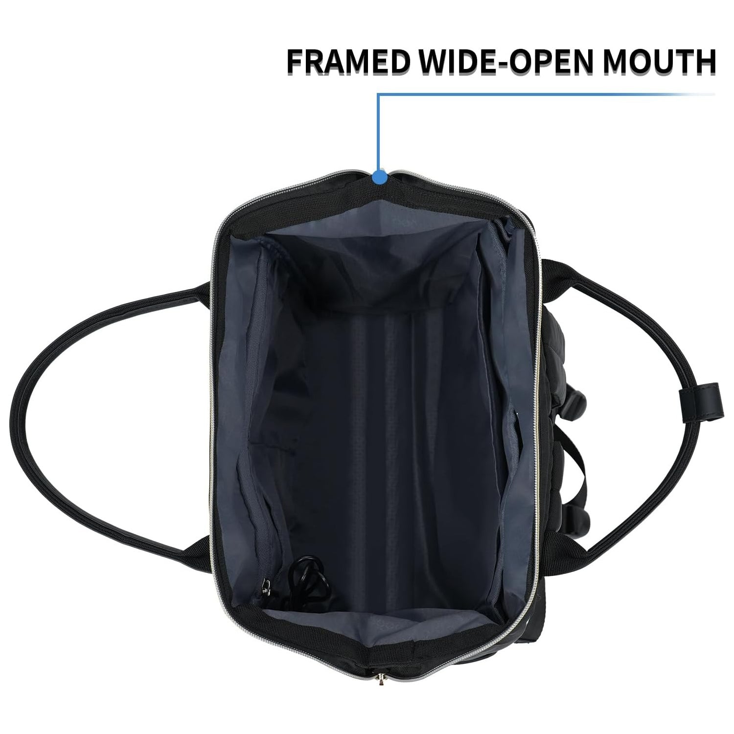 KROSER Structured Laptop Backpack with USB Port for Work de / Black / 17inch