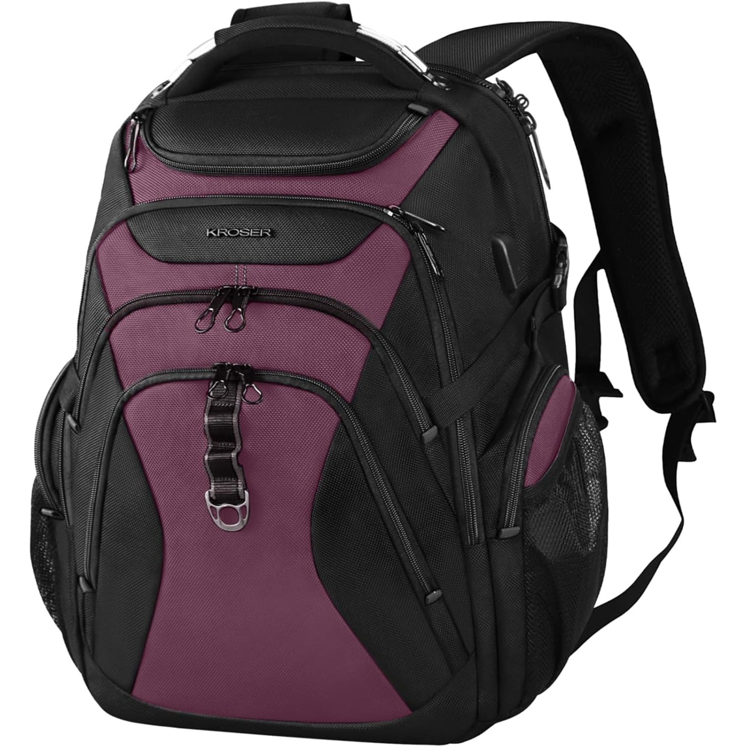 KROSER 17.3 Inch Hard Shell Travel Laptop Backpack with USB