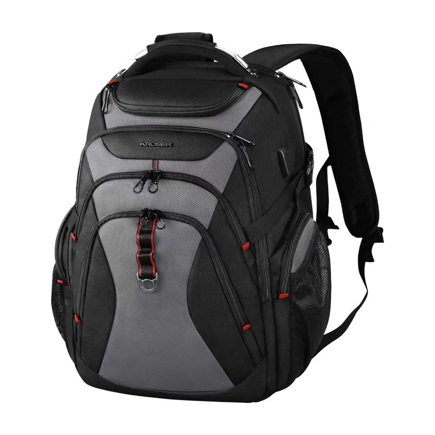 KROSER 17.3 Inch Hard Shell RFID Travel Laptop Backpack with USB
