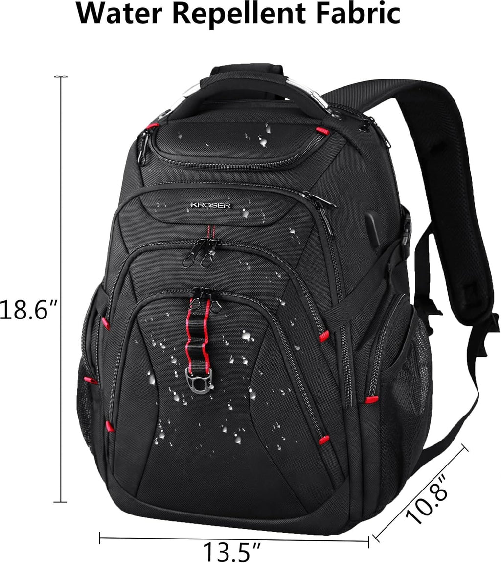KROSER 17.3" Hard Shell Travel Laptop Backpack with RFID