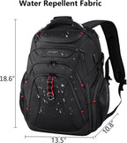 KROSER 17.3" Hard Shell Travel Laptop Backpack with RFID