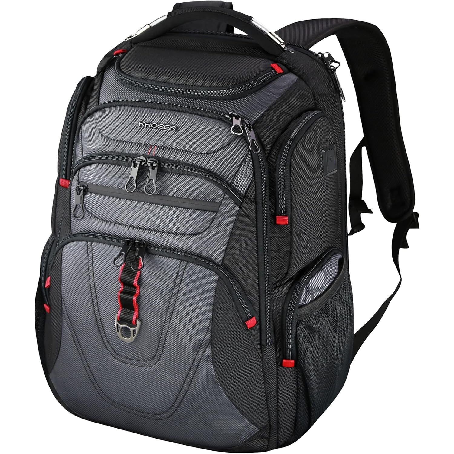KROSER 17.3 Inch TSA Laptop Backpack with USB Black