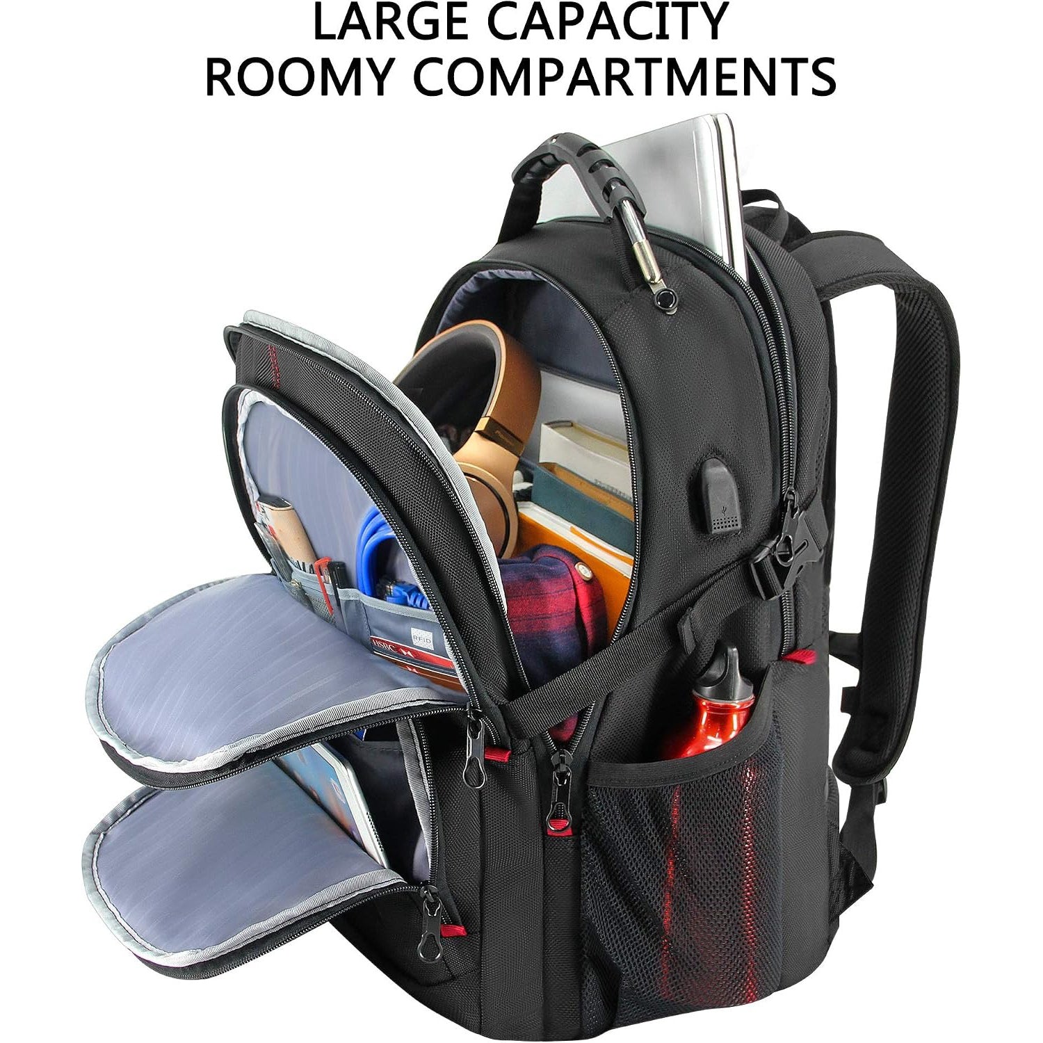 KROSER 18.4" XXXL Travel Laptop Backpack with USB