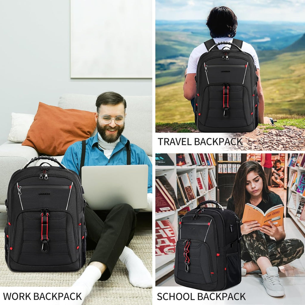 KROSER 18.4" XXXL Travel Laptop Backpack with USB