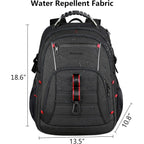 KROSER 18.4" XXXL Travel Laptop Backpack with USB
