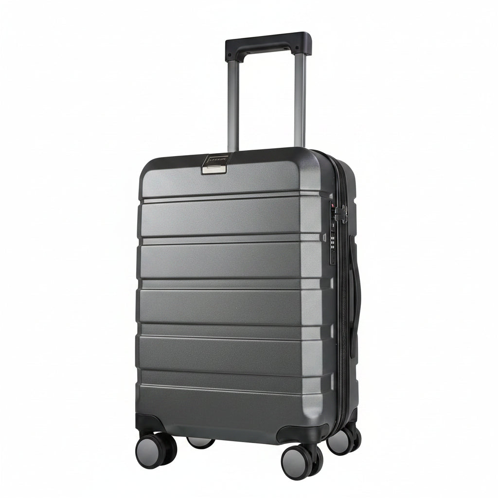 KROSER Steel Grey 20 Inch Expandable Carry-On Luggage