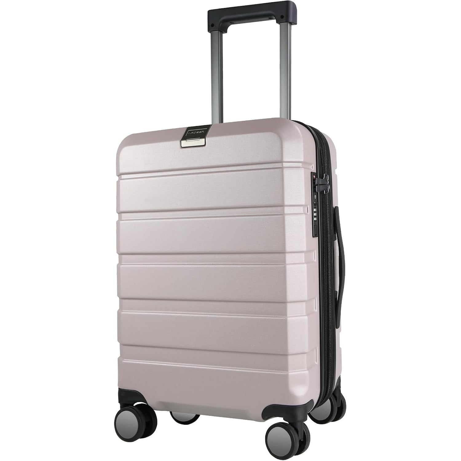 KROSER Light Purple 20 Inch Expandable Carry-On Luggage with TSA Lock
