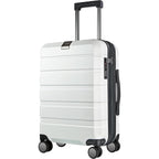 KROSER White 20 Inch Hardside Expandable Carry-On Luggage