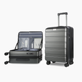 KROSER 20" Top-Loading Carry-On Luggage with USB & TSA Lock