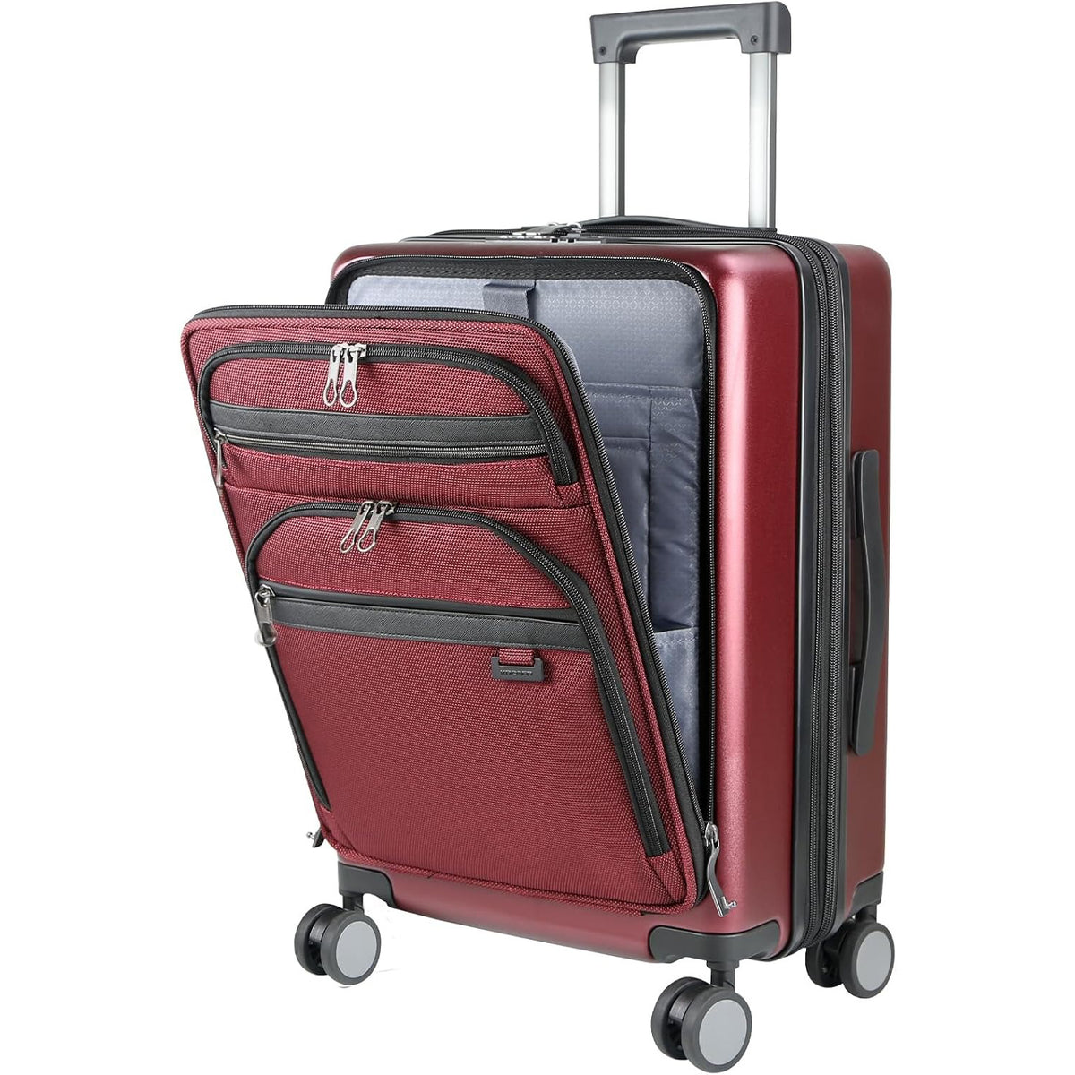KROSER 20 Inch Front Pocket Carry-On Luggage with TSA Lock & USB