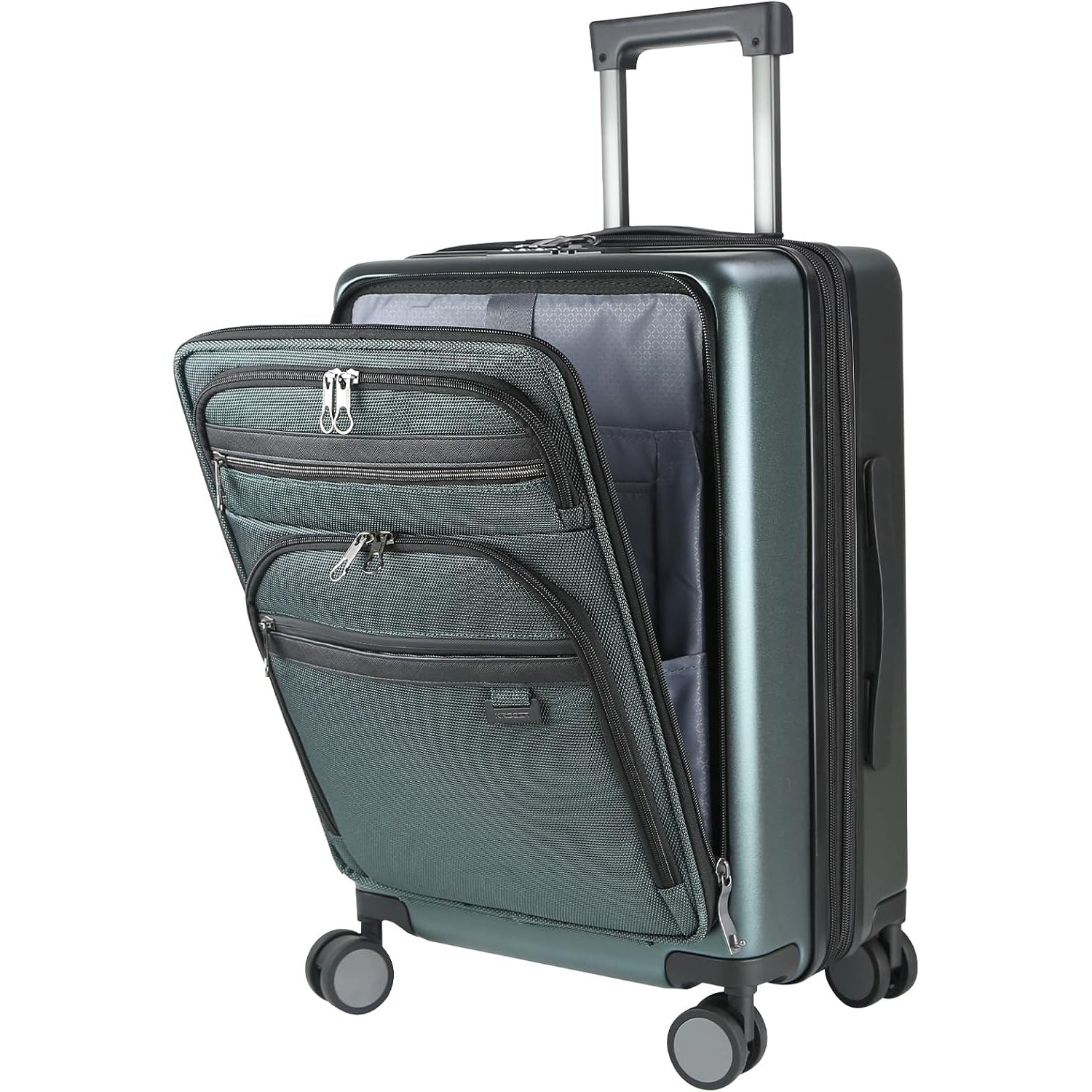 KROSER 20 Inch Front Pocket Carry-On Luggage with TSA Lock & USB