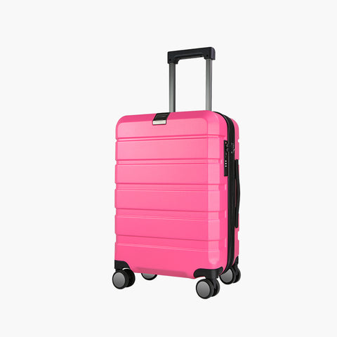 KROSER Hardside Expandable Carry On Luggage, Rose