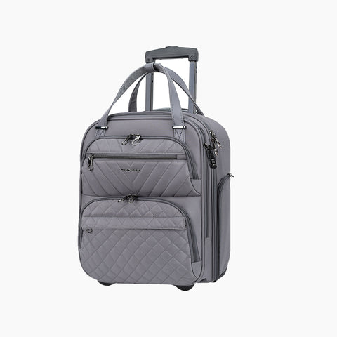 KROSER Carry On Underseat Multi-functional, 16-inch Lightweight Overnight Suitcase