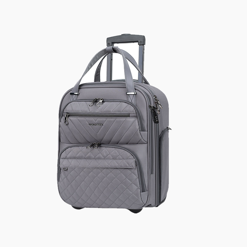 KROSER 16" Underseat Carry-On Suitcase with Laptop Compartment