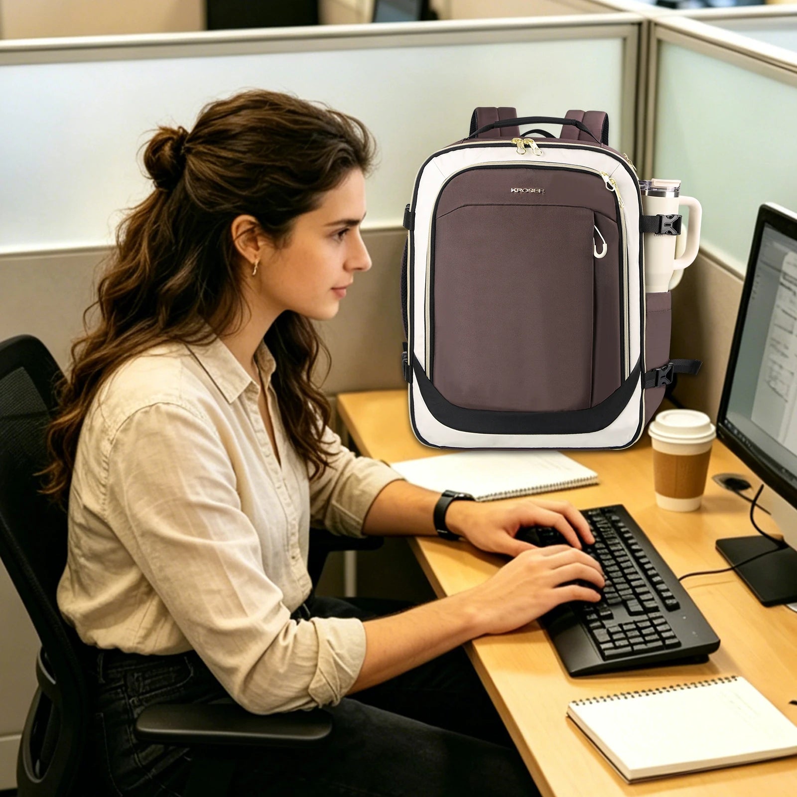KROSER Professional Work Laptop Backpack 17.3" Business Backpack