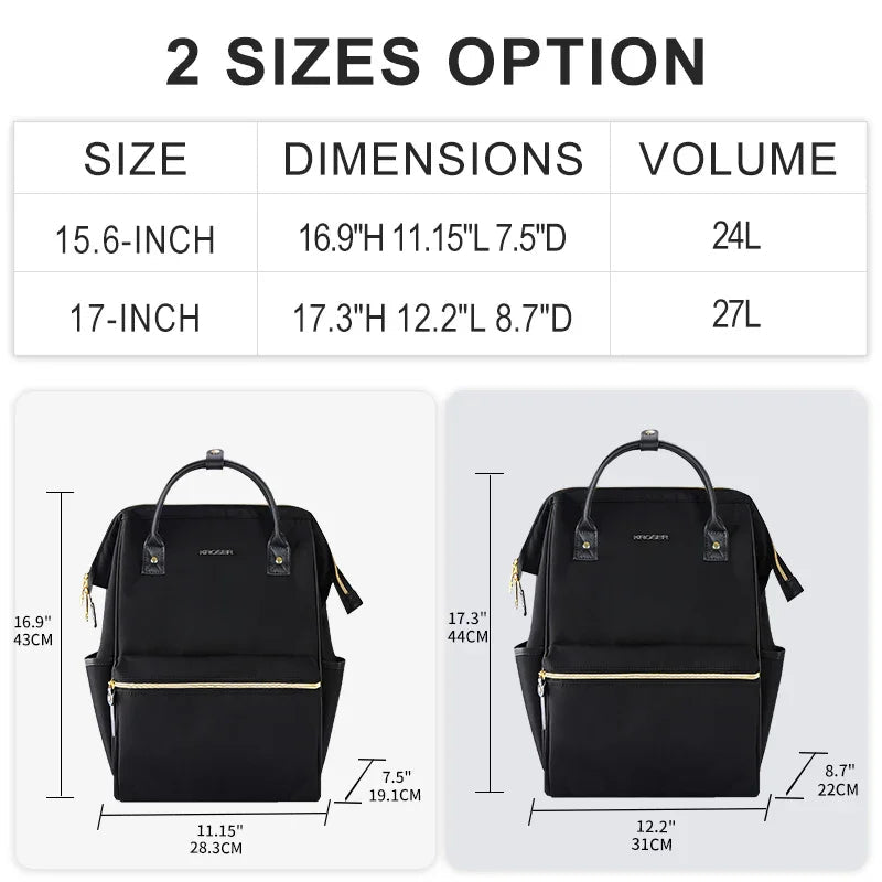 KROSER 15.6" / 17" Laptop Backpack with USB Port - KROSER
