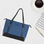 KROSER-KROSER 15.6" Quilted Laptop Tote Bag with USB Port-26