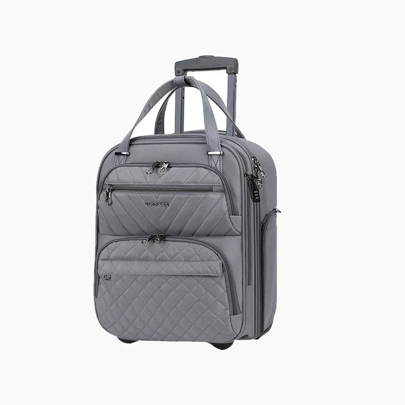 KROSER 16" Underseat Carry-On Suitcase with Laptop Compartment - KROSER
