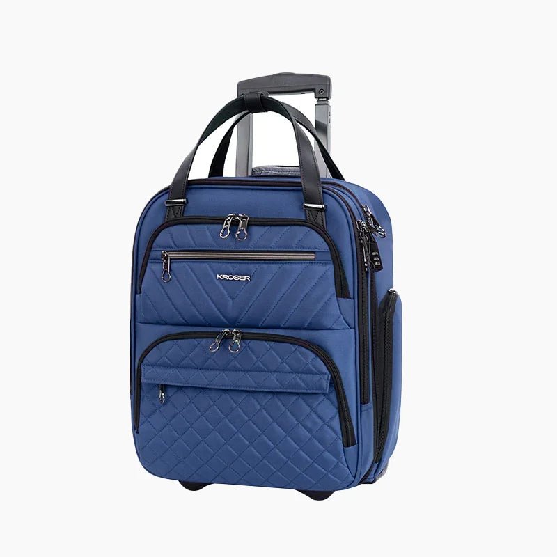 KROSER 16" Underseat Carry-On Suitcase with Laptop Compartment - KROSER