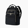 KROSER-KROSER 17" Quilted Laptop Backpack with USB Port-1