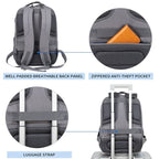 KROSER 17 Inch Quilted RFID Laptop Backpack with USBXYK939DG-HF-USDARK GREYUSA