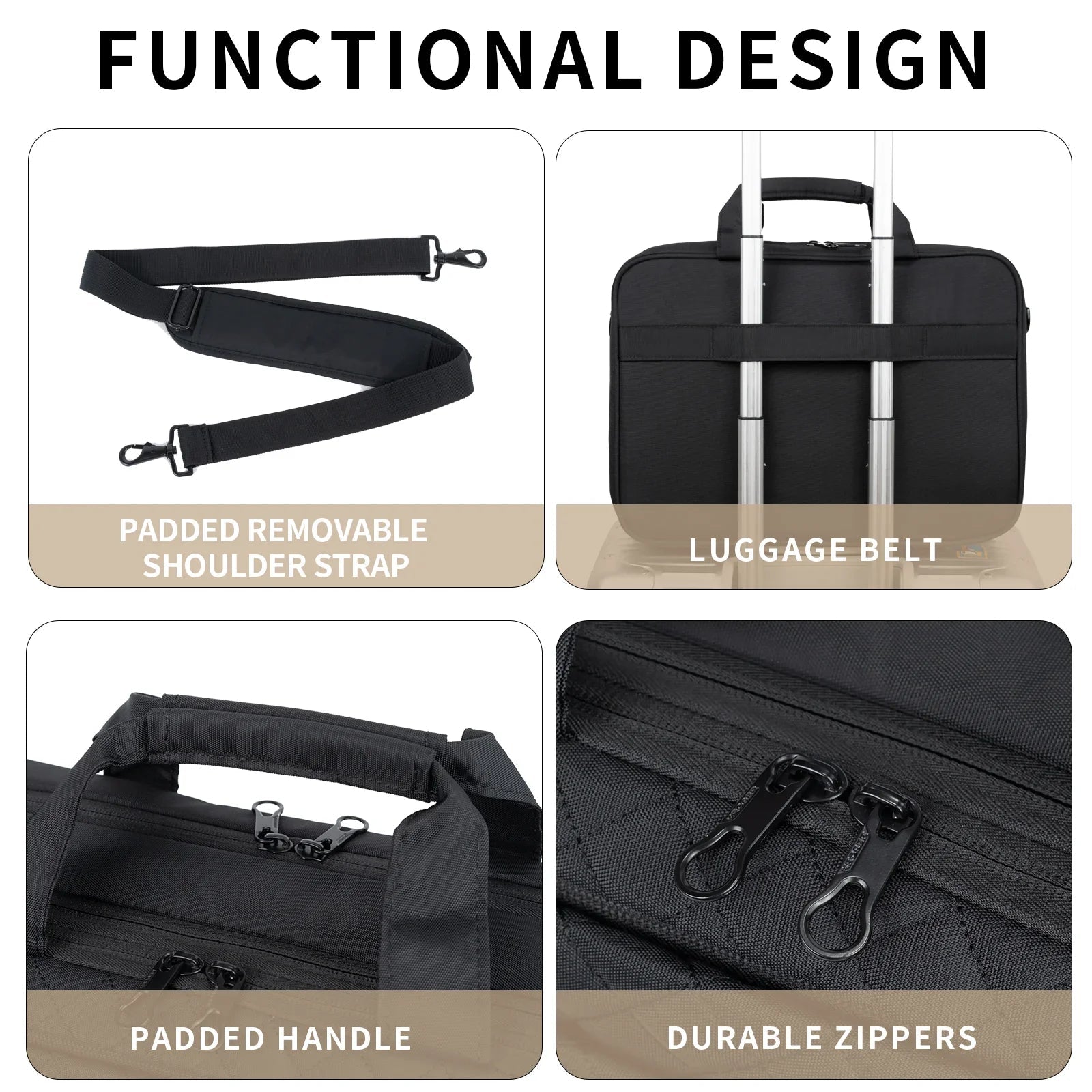 KROSER 17" TSA-Friendly Laptop Briefcase - KROSER