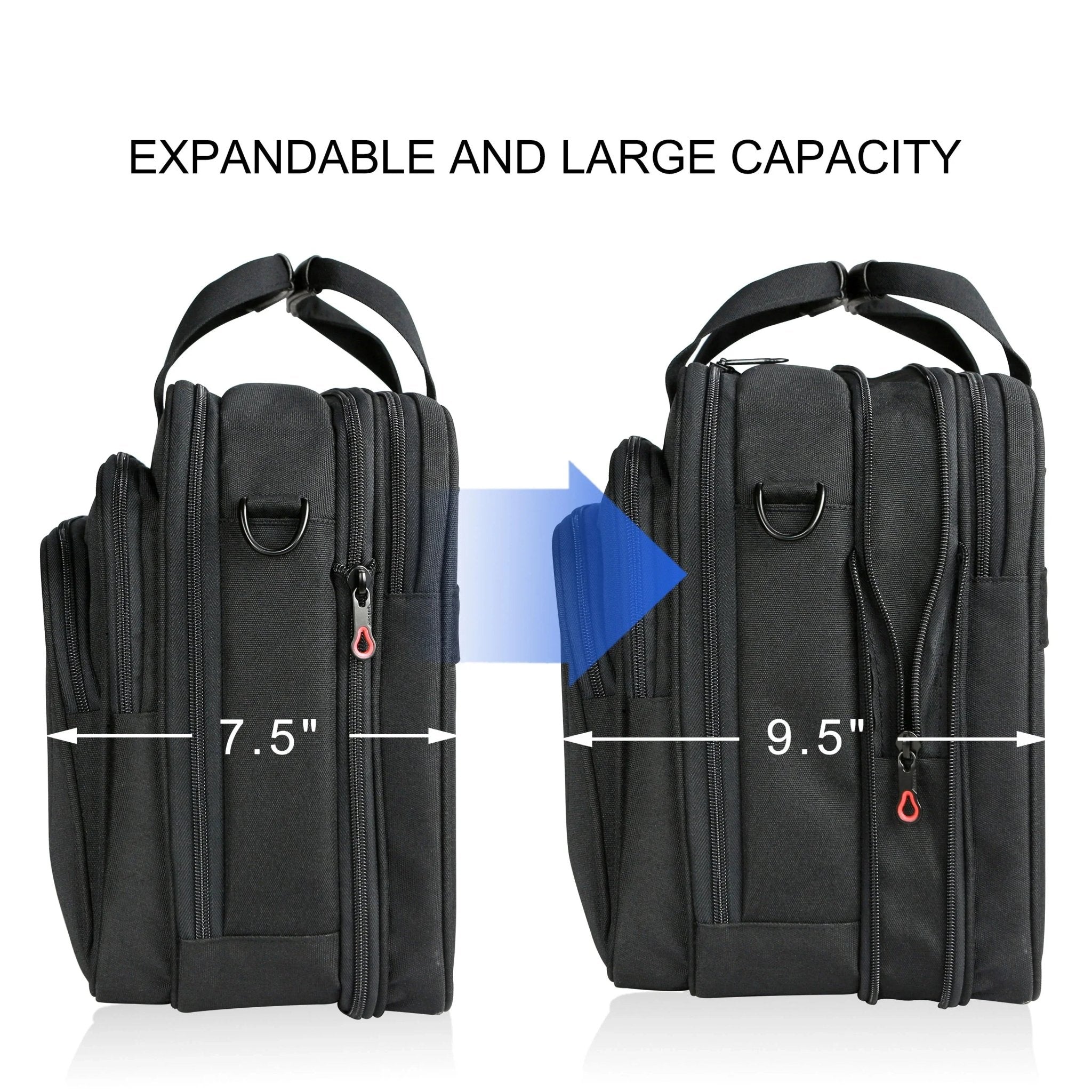 KROSER 17.3" Expandable Laptop Briefcase - KROSER