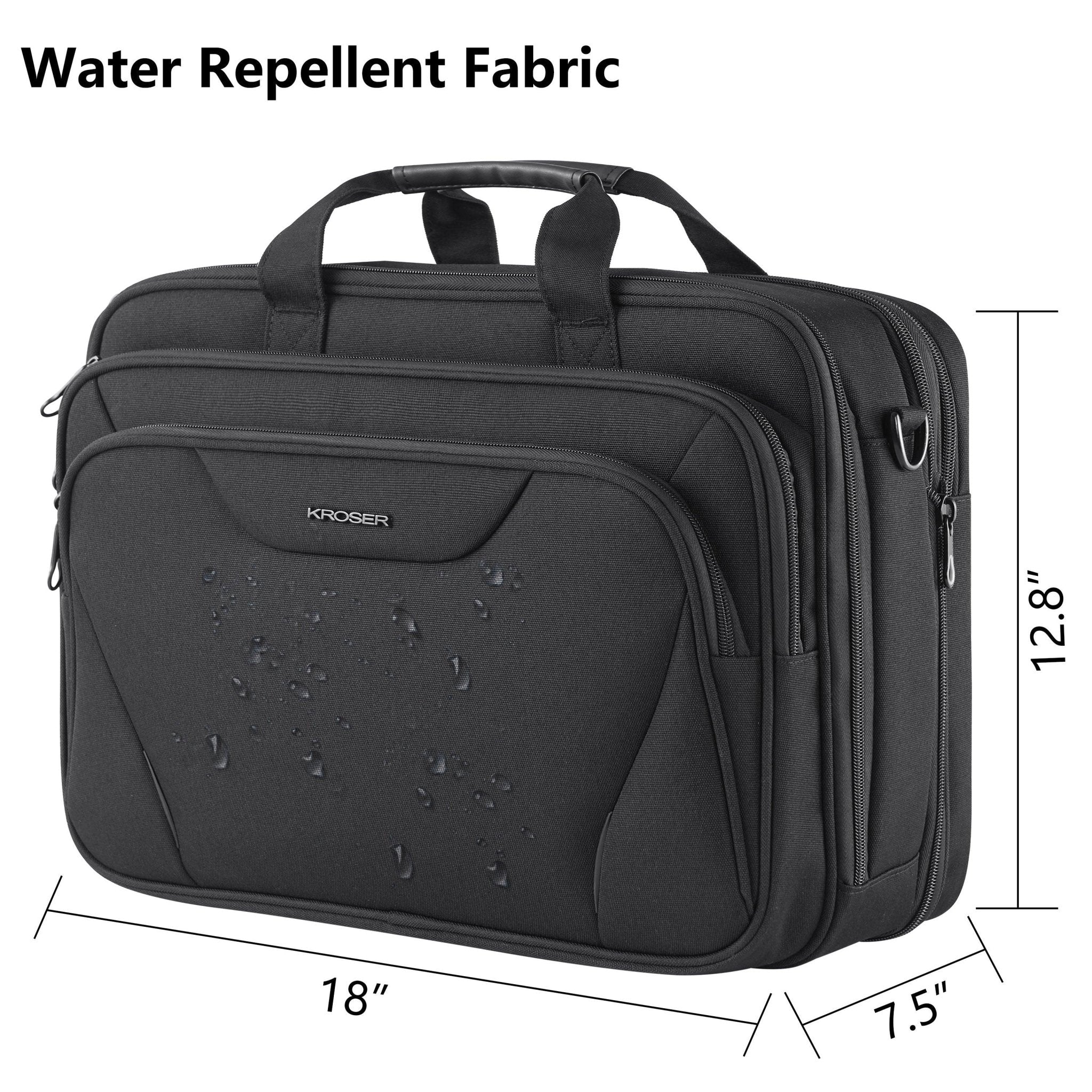 KROSER 17.3" Expandable Laptop Briefcase - KROSER