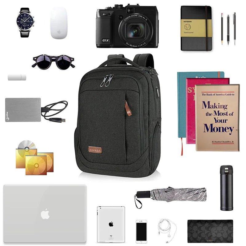 KROSER 17.3" Large Laptop Backpack with USB Charging Port - KROSER