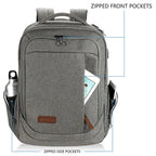 KROSER 17.3" Large Laptop Backpack with USB Charging Port - KROSER