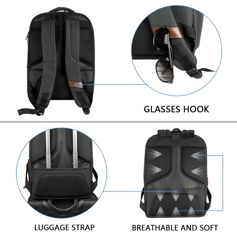 KROSER 17.3" Large Laptop Backpack with USB Charging Port - KROSER