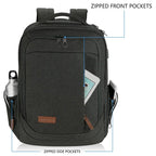 KROSER 17.3" Large Laptop Backpack with USB Charging Port - KROSER