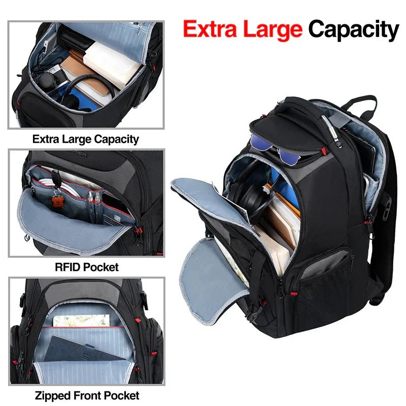 KROSER 17.3" Travel Laptop Backpack with Hard Shell & RFID - KROSER
