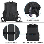 KROSER 17.3" Travel Laptop Backpack with USB Port - KROSER