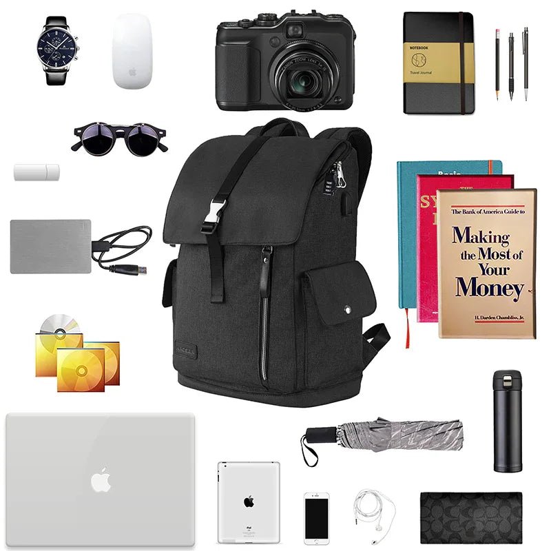 KROSER 17.3" Travel Laptop Backpack with USB Port - KROSER